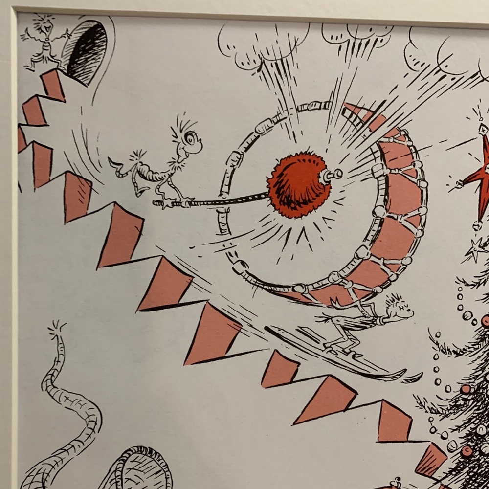 DR.SEUSS Lithograph 8x11" matted 11x14" (1957) NW - Picture 2 of 6